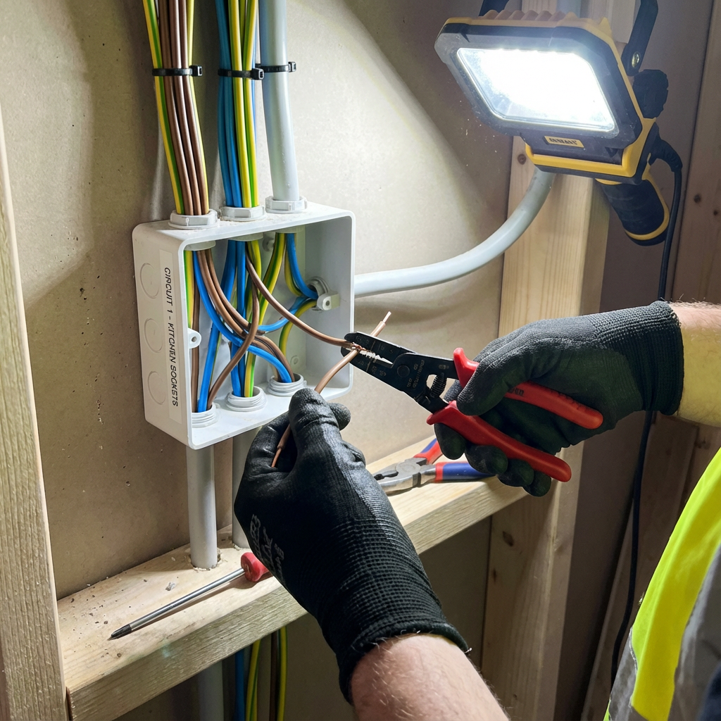 Professional residential electrical wiring